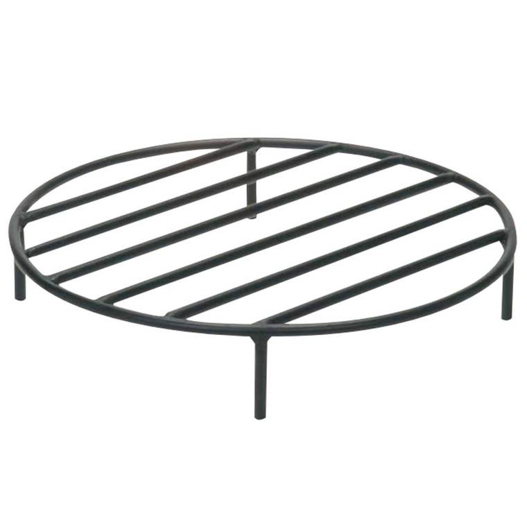 36" Black Steel Fire Pit Grate