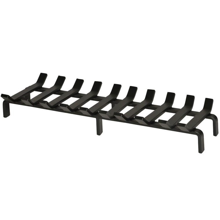 Heavy Duty Steel Wood Stove Grate- 26x10 in.