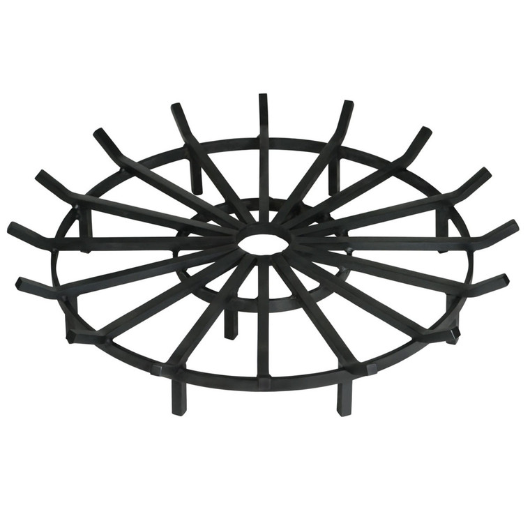 Super Heavy Duty Wagon Wheel Outdoor Fire Pit Grate- 36 inch Diameter