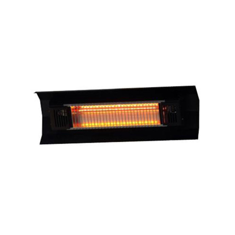 Black Steel Wall Mounted Infrared Patio Heater