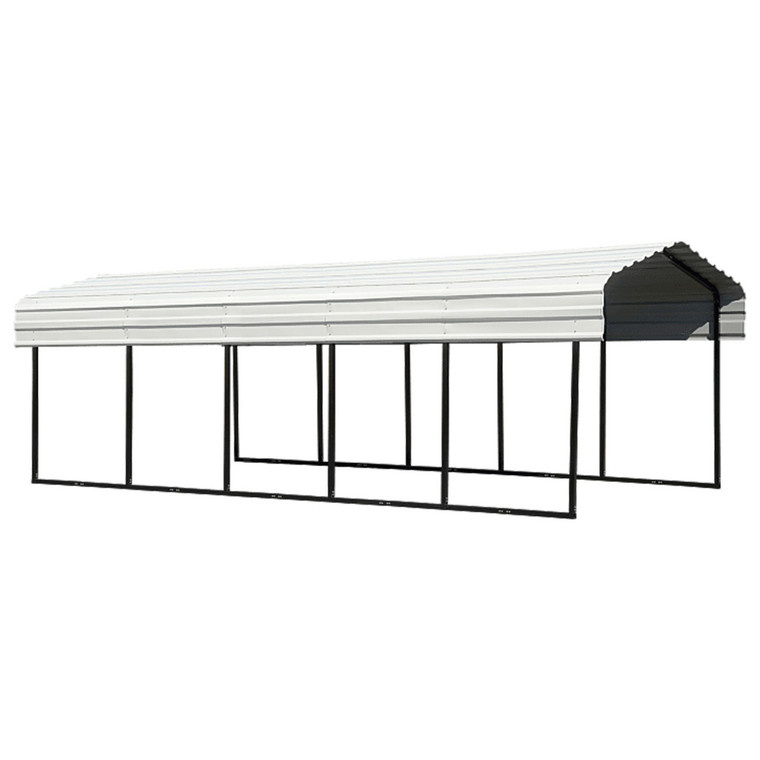 Arrow Carport 10x24x7 Ft. - Eggshell