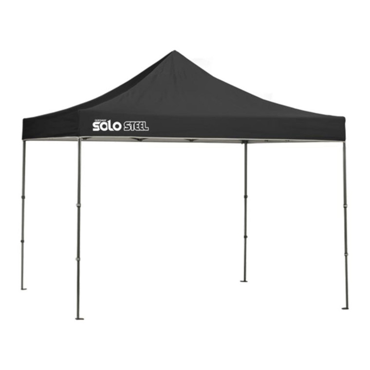 Solo Steel 100 10' x 10' Straight Leg Canopy - Black