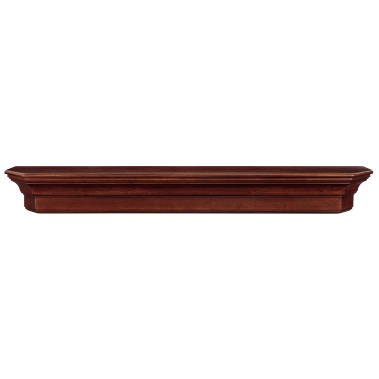 60" Lindon Fireplace Shelf by Pearl Mantels - Cherry Distressed Finish