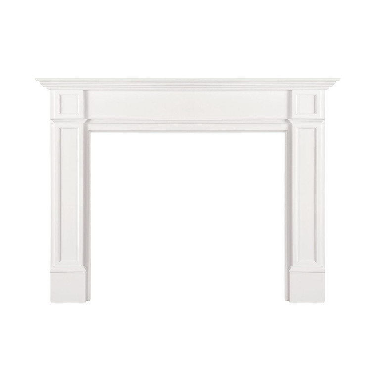 56" Marshall MDF Fireplace Mantel by Pearl Mantels - White Paint Finish