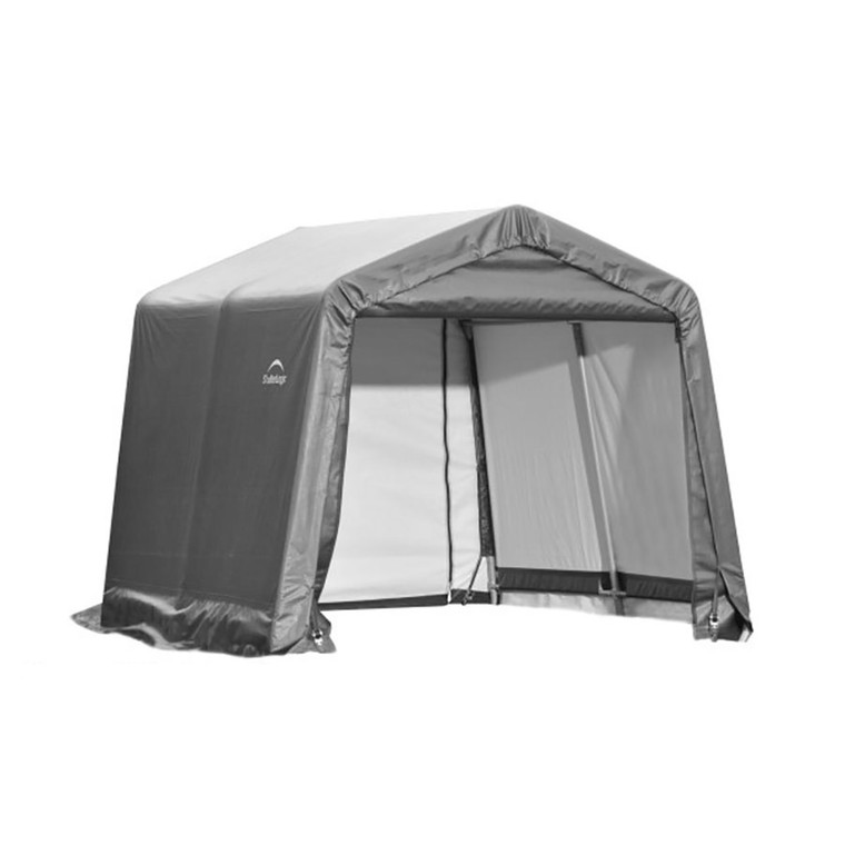 ShelterCoat 11' x 16' Garage With Peak Roof - Gray