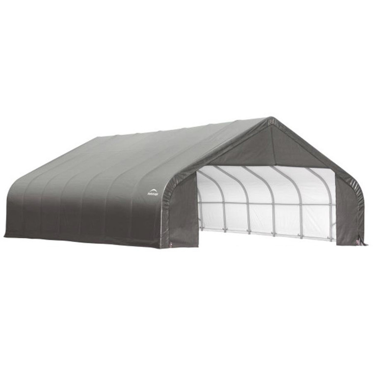 ShelterCoat 28' x 20' Garage With Peak Roof - Gray