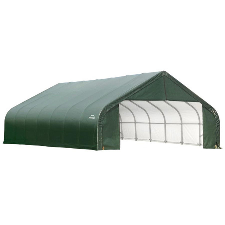 ShelterCoat 28' x 24' Garage With Peak Roof - Green