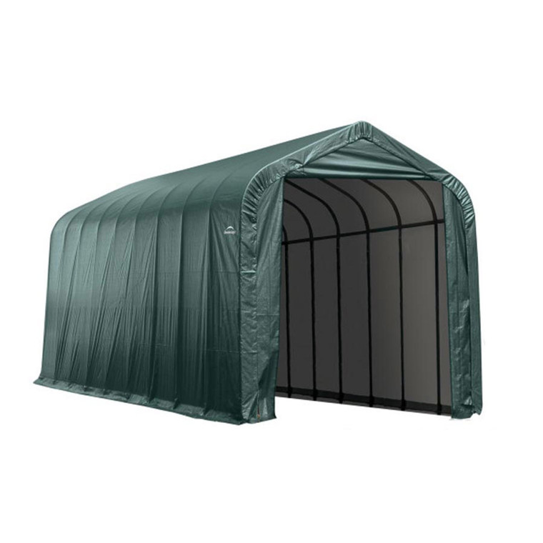ShelterCoat 15' x  24' Garage With Peak Roof - Gray