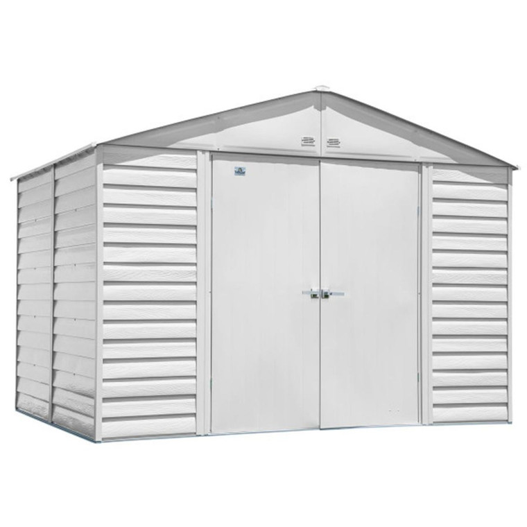 Arrow Select 10' x 8' Steel Storage Shed - Flute Gray