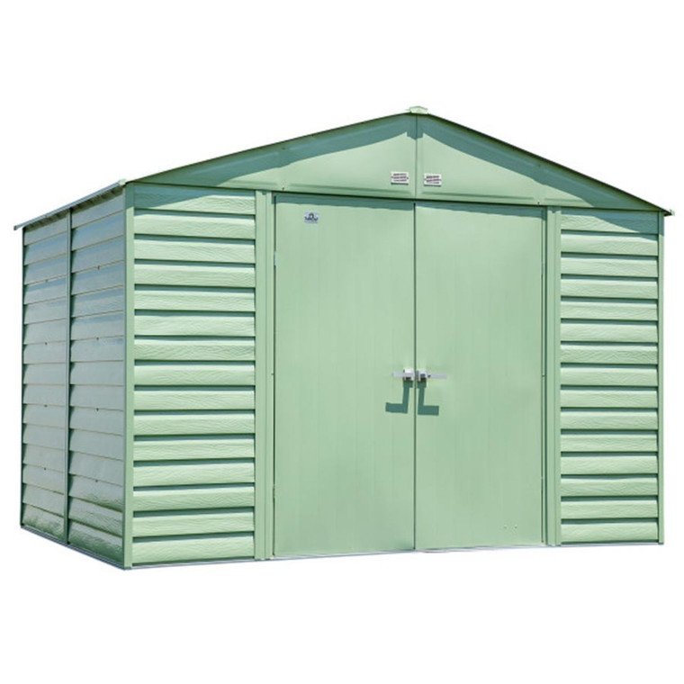 Arrow Select 10' x 8' Steel Storage Shed - Sage Green