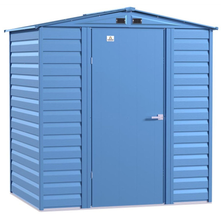 Arrow Select 6' x 5' Steel Storage Shed -  Blue Gray