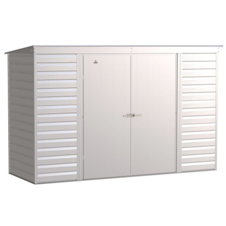 Arrow Select 10' x 4' Steel Storage Shed - Flute Gray