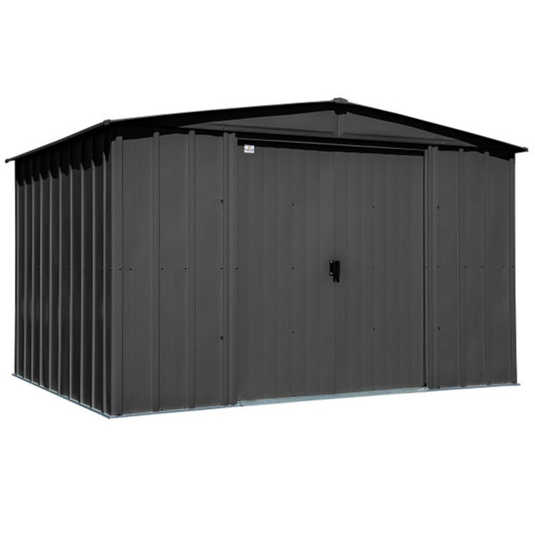 Arrow Classic Steel Storage Shed  10' x 8' Charcoal