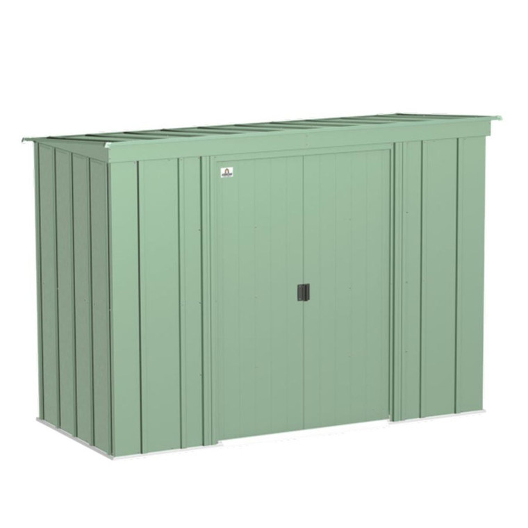 Arrow Classic Steel Storage Shed 8' x 4' -  Sage Green