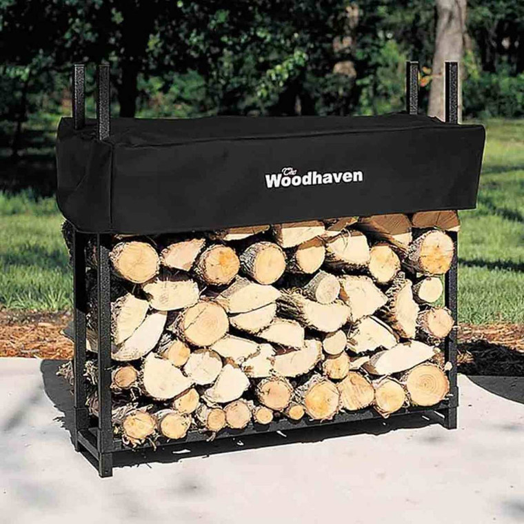 36'' Heavy-Duty Woodhaven Firewood Rack with Cover