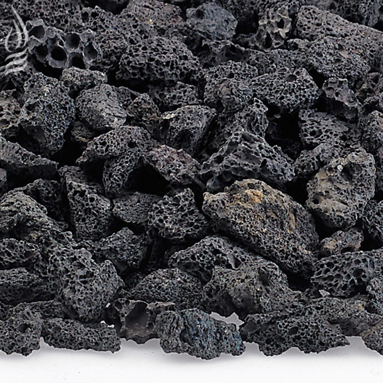 Small Black Lava Rock - 1/4" - 1/2" - 10 Pounds