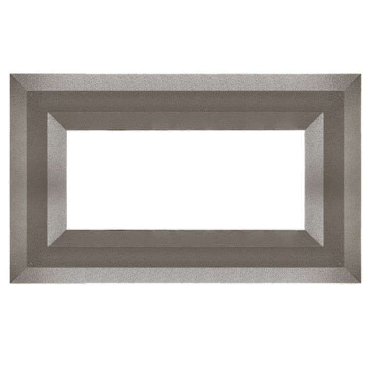 Superior Luminary Linear Fireplace Decorative Face Trim - Aged Silver