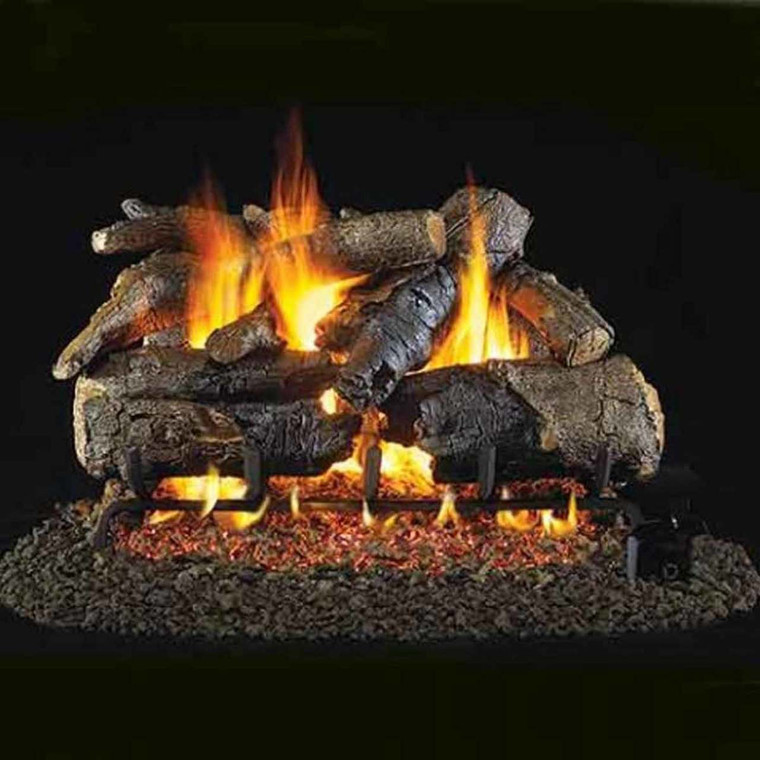 18" to 20" Peterson Real Fyre Vented Charred American Oak Gas Logs - Logs Only