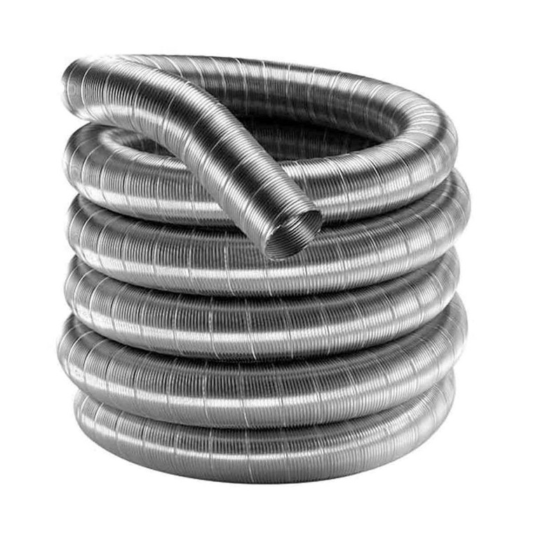 5 1/2'' DuraFlexAL 50' Aluminum Gas Chimney Liner - 55DFA-50