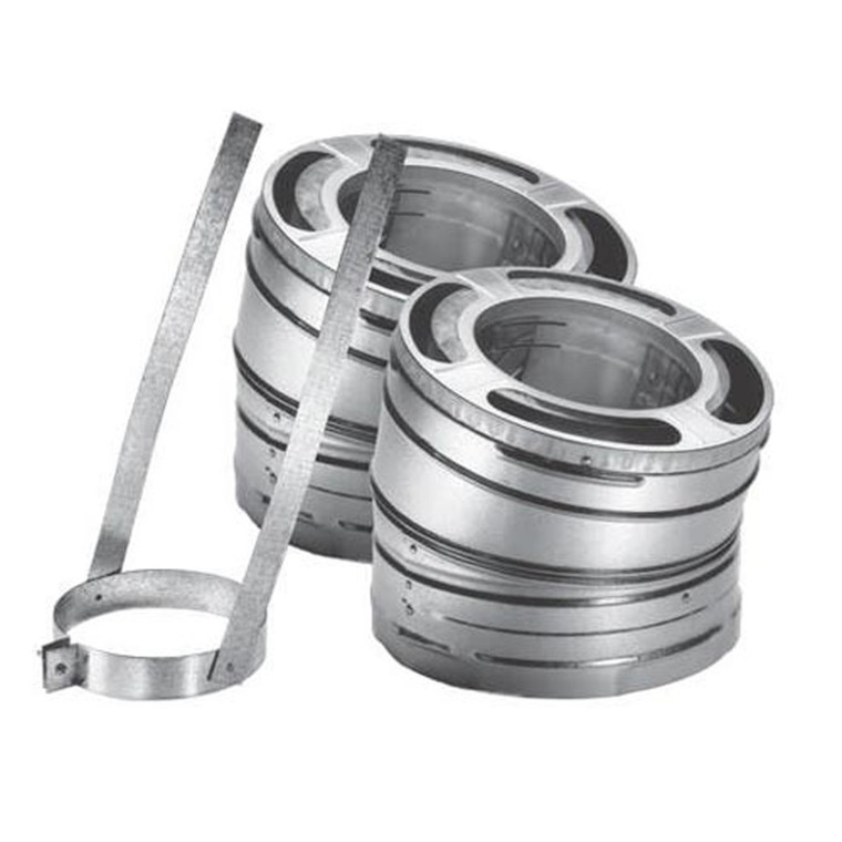 8'' DuraPlus 15 Degree Galvanized Elbow Kit - 8DP-E15