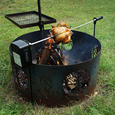 DIY Rod Dryer using a BBQ rotisserie kit. 