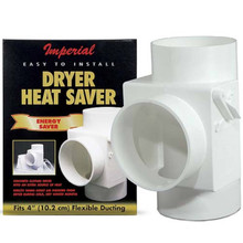 4" White Dryer Vent Heat Saver