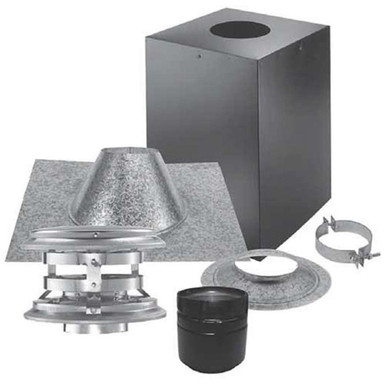 Cathedral Ceiling Kit for 6Chimney Pipe with Chimney Cap