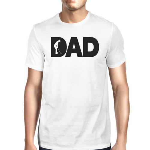 Dad Golf Men's White Cotton T-Shirt
