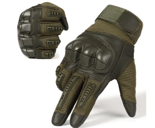 Touch Screen Full Finger Hard Knuckle Tactical Gloves 