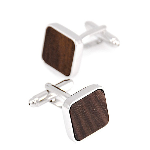 Wood Inlaid Cufflinks