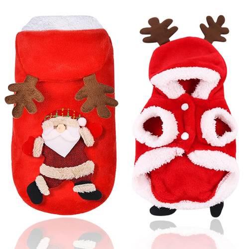 Christmas Pet Cat Clothes Costume Cute Cartoon