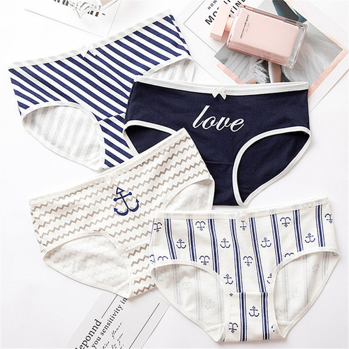 Women's panties cotton Anchor print briefs