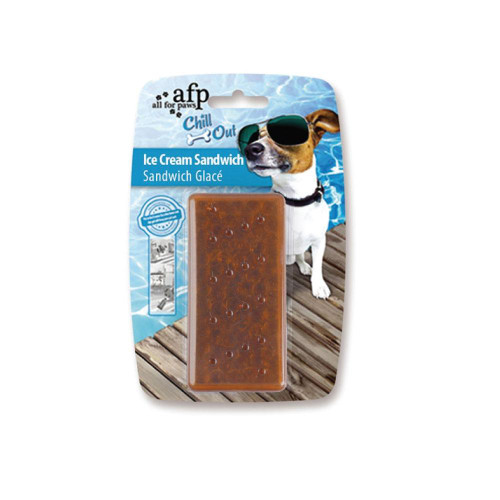 Dog Gel Freezable Chew Toy Ice Cream Sandwich