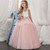 Elegant Princess Dress for Girls - Pink