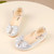 Girl's Fashion Princess Solid Bow Shoes