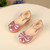 Girl's Fashion Princess Solid Bow Shoes