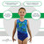 Girl's Gymnastics Leotard Blue/Green One-Piece Athletic