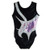 Girl's Gymnastics Leotard One-Piece Black/Pink Athletic