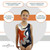 Girl's Gymnastics Leotard One-Piece Orange Designed Athletic