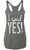 I Said YES! Bride Silver Glitter Heather Gray Tank