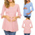 Women's Pregnant Maternity O neck 3/4 Sleeve Pagoda