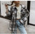 Plaid Shirt Jacket Women's Long Sleeve