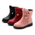 Girl's Butterfly Knot Shoes Pu Leather