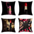 Cosmetic Lipstick Makeup Throw Pillows Black