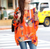 Women's Loose Fit Tropical Print Chiffon Tunic Top