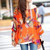 Women's Loose Fit Tropical Print Chiffon Tunic Top