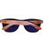 Zebra wood Sunglasses w/Blue Polarized Lenses