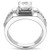 Men's Stainless Steel Cubic Zirconia Rings Design