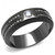 Men's Stainless Steel Cubic Zirconia Rings Platinum color