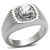 Men's Stainless Steel Cubic Zirconia Rings Design A